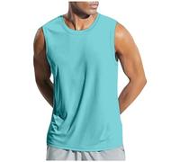 Canotte da uomo Atletico Plus Size Running Gym Solid Vacanza Camicia Atletica Sport Allenamento Canotte A-Shirt Camicia Muscolare 2026 Nozioni di base Loose Fit Mens Tank Top Beach Senza Maniche