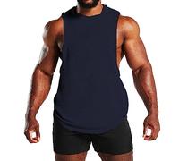 Canotte da uomo classiche gilet traspirante senza maniche leggero vestibilità ampia tinta unita atletica sport tattico allenamento palestra taglie forti canotte da uomo, Marina Militare, 3XL