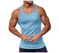 Canotte da Uomo con Bretelle-Gilet Fitness Sportivo Estivo A Righe Verticali Lavorato A Maglia I Gilet Giacca da Compatible with Moto