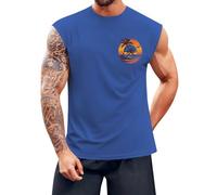 Canotte da Uomo Estiva Smanicato Leggera Sportive Canotte Palestra Estiva Fitness Traspirante Tank Top Allenamento Stringer Elasticizzato Canottiera Senza Maniche Gym Bodybuilding Vest