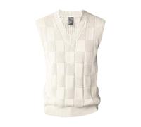 Canotte da uomo gilet classico traspirante senza maniche leggero vestibilità ampia tinta unita atletica sport tattico allenamento palestra compressione canotta da uomo, bianco, L