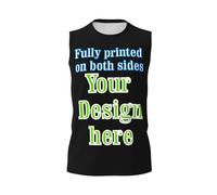 Canotte Estive Personalizzate Da Uomo - T-Shirt Senza Maniche Personalizzata Personalizzata Progetta La Tua Immagine Foto Testo Logo Canotta,Canotta Personalizzata Per Allenamento In Palestra,Personal