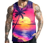 Canotte Uomo - Canotte da per Abbigliamento Casual t-Shirt grafiche Larghe perfette per L'Estate e l'autunno Ideali per Le Gite in Spiaggia e Le giornate rilassate (M)