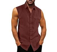 Canotte Uomo Elasticizzato Mare Camicia Smanicata Cotone Estive Leggero Casual Canottiere Offerta Traspirante Fitness Palestra Canotta Spalla Larga Contenitiva Tank Top Running Stringer Allenamento