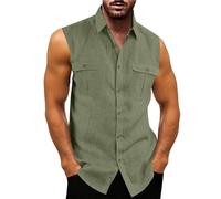 Canotte Uomo Elasticizzato Mare Camicia Smanicata Cotone Estive Leggero Casual Canottiere Offerta Traspirante Fitness Palestra Canotta Spalla Larga Contenitiva Tank Top Running Stringer Allenamento
