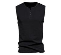 Canotte Uomo Estive da Mare - Canottiere da per attività all'aperto comode Magliette Senza Maniche per L'Estate e l'autunno Un Abbigliamento Casual con Pantaloncini Facili da e Mantenere(Black M)