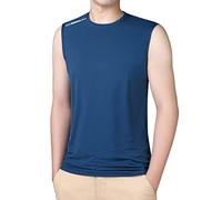 Canotte Uomo Nera Palestra Mare Canotte Muscolo Traspirante Maglia Senza Maniche Bianca Bodybuilding Fitness Tank Top Casual Girocollo T-Shirt Smanicata Spiaggia Gym Sport Allenamento Canottiere
