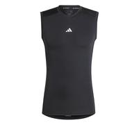 adidas Uomo Techfit Compression Training Sleeveless T-Shirt, Black, XXL Tall