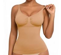 Canottiera a compressione da donna, dimagrante, modellante con reggiseno imbottito, canotta contenitiva con cinghie regolabili per modellare il corpo