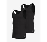 adidas Herren Unterwäsche Tank Top (2pk) -Active Flex Cotton Canottiera, Black_4am018, XXL Uomo