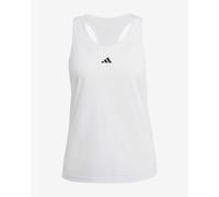 Canottiera adidas Train Essentials Minimal Branding Racerback bianco puro donna - M
