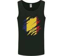 Canottiera Con Bandiera Della Romania Per La Giornata Romana Di Calcio Uomo