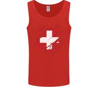 Canottiera Con Bandiera Della Svizzera Per Il Giorno Del Calcio Uomo