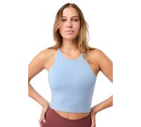 Canottiera corta con schiena incrociata donna Mandala Bleu S