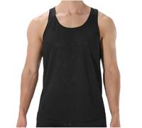 Canottiera Cotone Uomo Palestra Spalla Larga Canotte Girocollo Bianca Canottiere Elasticizzato Mare Estive Tank Top Muscolo Casual Leggero Tshirt Smanicata Corsa Spiaggia Allenamento Gym Canotta