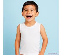 Canottiera da bambino ellepi 384 in cotone 3 pz