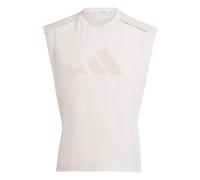 Canottiera da donna Adidas Power Performance Big Logo Beige XL