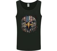 Canottiera da uomo American Eagle Head America USA, Nero , L