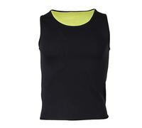 Canottiera da uomo in neoprene per la perdita di peso, effetto sauna, taglia M, colore nero, Nero Giallo, XL, XL