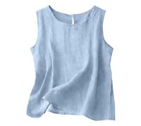 Canottiera Donna Cotone a Costine Bielastico Spalla Larga e Spalla Stretta Canotta Senza Maniche Canotta Imbottita di Base Aderente per Un Abbigliamento Casual Quotidiano Offerte Lampo del Giorno