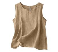 Canottiera Donna Cotone a Costine Bielastico Spalla Larga e Spalla Stretta Canotta Senza Maniche Canotta Imbottita di Base Aderente per Un Abbigliamento Casual Quotidiano Offerte Lampo del Giorno