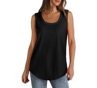 Canottiera Donna Estiva Cotone Canotta Sportive Senza Cuciture Tank Top Senza Manica Eleganti Canotte Traspirante Contenitiva Fitness T-Shirt Casual Taglie Forti Spalla Larga Ad Asciugatura Rapida