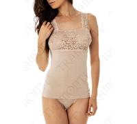 Canottiera donna in micro modal con pizzo Tramonte T798
