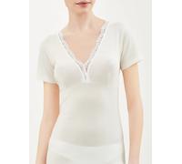 Canottiera donna manica corta Ragno con garbo seno 100 % LANA MERINO 073098