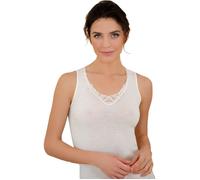 Canottiera donna misto lana con pizzo Antonella BM36