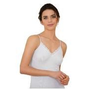 Canottiera donna spalla stretta in cotone con forma seno Antonella 61093