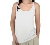 Canottiera estiva da donna in modal con spalline sottili vestibilità ampia tunica gilet top alla moda ampia tinta unita tinta unita casual senza maniche camicette base sottile lounge carri armati