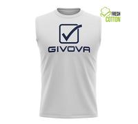 Canottiera in cotone Givova Sponsor Logo big Blanc XL
