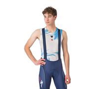 Canottiera intima Castelli Pro Mesh senza maniche bianco azzurro chiaro Soudal Quick-Step, Taglia XXL