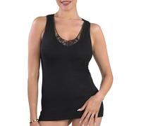 Canottiera Intima Donna MABRAT - Sottomaglia Intimo Donna Spalla Larga - Lana e Cotone - macramè Spalla Larga - Made in Italy - Artigianale Sostenibile