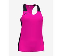 Canottiera Joma Record II spalline rosa nero donna - L