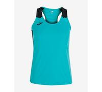 Canottiera Joma Record II spalline turchese nero donna - S
