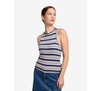 Canottiera Lee Ribbed blu bianco donna - XS