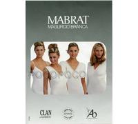 Canottiera maglia incrocio intimo da donna spalla larga lana cotone Mabrat BI452