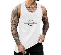Canottiera Maglie Palestra Senza Manica Uomo Canotte Cotone Sportive Smanicato Allenamento Canotterie Casual Leggero Muscolare Elasticizzato Vest Estivo Estate Gym Canottiera Ad Asciugatura Rapida