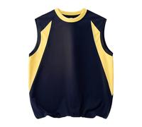 Canottiera Palestra Uomo, Canotta Uomo Estiva Canotta Senza Maniche da Casual Girocollo Estiva Traspirante Leggera Comoda per l'escursionismo all'aperto da Indossare a casa. (Navy S)