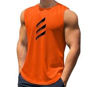 Canottiera Palestra Uomo,Canottiera da uomo semplice Estiva Canottiere Stringer Traspiranti E Confortevoli Tank Top Cotone Spalla Larga Aderente Girocollo Leggero Maglietta Smanicata Estivo Gym Smanic