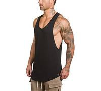 Canottiera Palestra Uomo Elasticizzato Fitness Estive Canotte Cotone Mare Tshirt Senza Maniche Aderente Casual Canottiere Bodybuilding Traspirante Muscolo Canotta Allenamento Gym Spiaggia Tank Top
