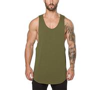 Canottiera Palestra Uomo Elasticizzato Fitness Estive Canotte Cotone Mare Tshirt Senza Maniche Aderente Casual Canottiere Bodybuilding Traspirante Muscolo Canotta Allenamento Gym Spiaggia Tank Top