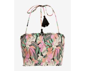 Canottiera Roxy Warm Waters verde cachi rosa arancio donna - M