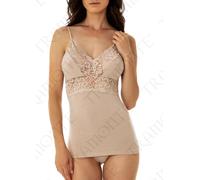 Canottiera top donna in micro modal e pizzo Tramonte T.790