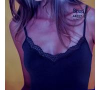 Canottiera top donna MBV a spalla stretta in cotone con profilo pizzo art 44527