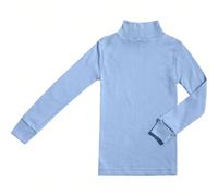 Canottiera unisex per bambini con collo medio-alto, linea Punt Nou, abbigliamento unisex per bambini e bambine dai 2 ai 16 anni, canottiera a maniche lunghe in cotone e poliestere, accessorio per cost