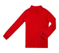 Canottiera unisex per bambini con collo medio-alto, linea Punt Nou, abbigliamento unisex per bambini e bambine dai 2 ai 16 anni, canottiera a maniche lunghe in cotone e poliestere, accessorio per cost