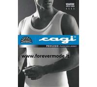 Canottiera uomo Cagi a spalla larga in morbido jersey di filo di scozia art 1111