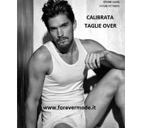 Canottiera uomo Coveri spalla larga in cotone pettinato Calibrata art ET1102 EXT